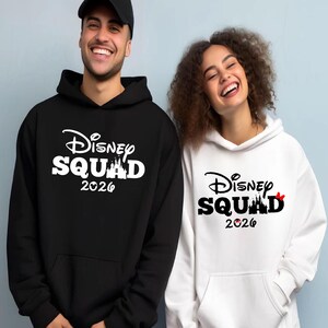 Sudadera con capucha para parejas de Disney Vacation, viaje a Disney 2026, sudadera con capucha familiar a juego con Magic Kingdom, regalo de cumpleaños de Disney, sudadera con capucha a juego con castillo de Disney.