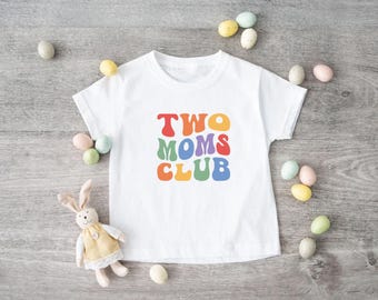 Two Moms Club LgbtQ Shirt Lesbian Gifts New Baby Gift Lesbian Mom Shirt Pride Shirt Rainbow Tee Pride Gifts Lesbian Tees New Baby Clothing