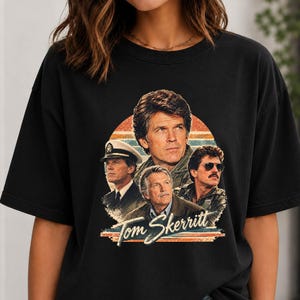 Camiseta en homenaje a Tom Skerritt RIP Leyenda de Hollywood Camiseta vintage de actor de cine Top Gun Alien The Right Stuff Camisetas conmemorativas con gráficos de fans