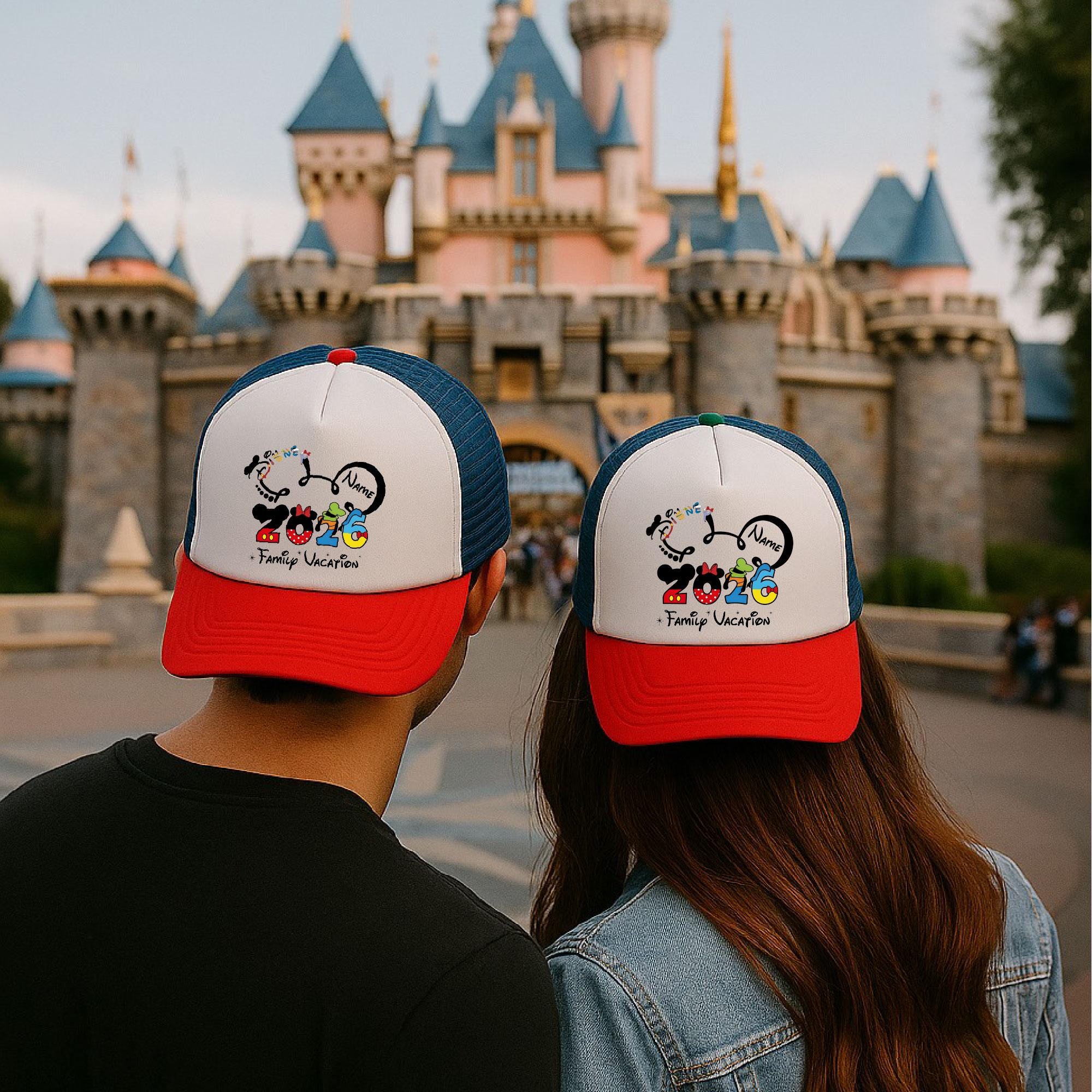2026 Family Vacation Matching Disney Hats Custom Trucker Hat  display picture 1