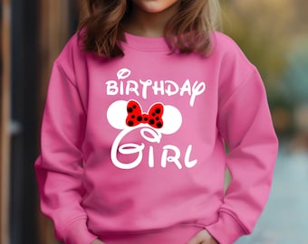 Custom Disney Birthday Family Sweatshirt, Birthday Girl Sweater, Birthday Boy Sweater, Disney Birthday, Personalized Gift, Birthday Gift