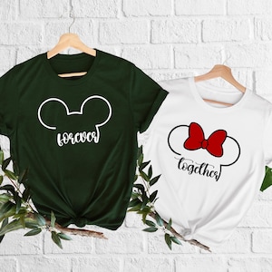 Couple Matching Disney Shirts Minnie Mickey Mouse Ears Disney Wedding Anniversary Couples Gift Couples Disney Gifts Disney Anniversary Shirt