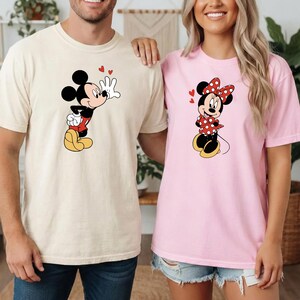 Matching Couples Disney Shirts Mickey Mouse Minnie Mouse Disney Honeymooning Shirts Comfort Colors Disney Vacation Wedding Anniversary Shirt