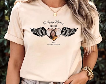 Custom Photo In Loving Memory Shirt Grief Gift Personalized Remembrance Gift Loss Of Mother Loss Of Father Matching Grief Tee Sympathy Gift