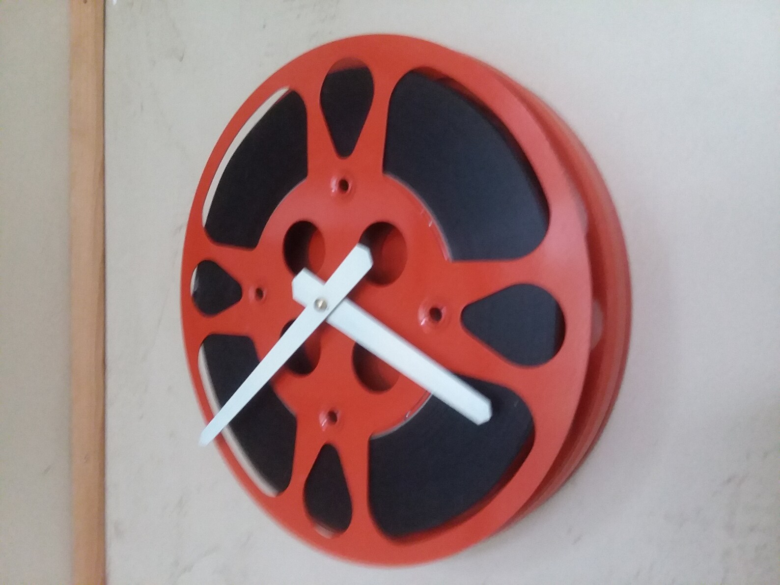 Movie Reel Clock Repurposed and Upcycled Wall Clock | Etsy