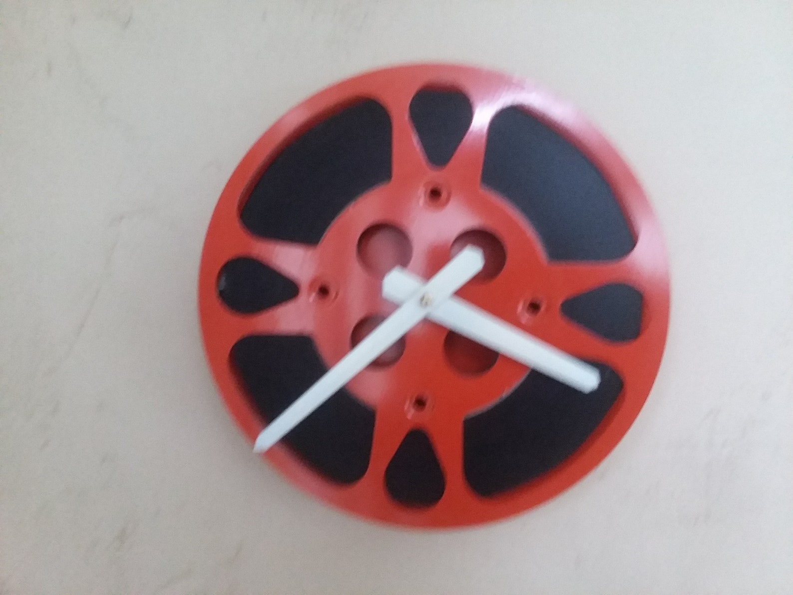Movie Reel Clock Repurposed and Upcycled Wall Clock | Etsy