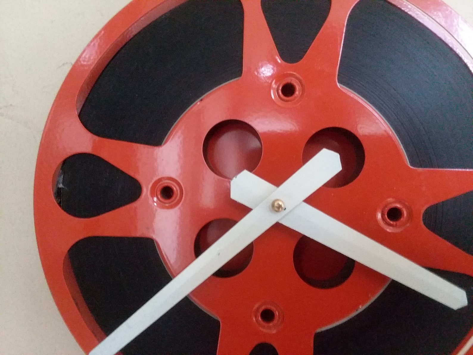 Movie Reel Clock Repurposed and Upcycled Wall Clock | Etsy
