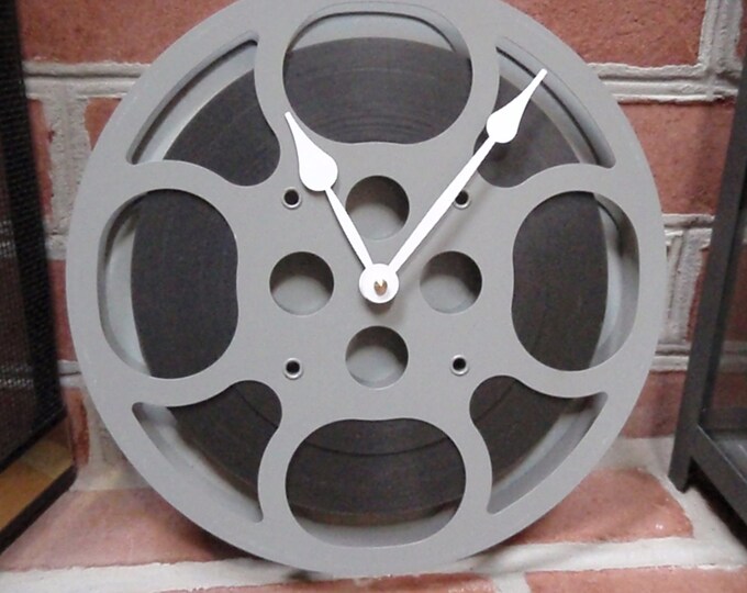 16 Mm Movie Reel Clock Repurposed and Upcycled Film Reel and Canister