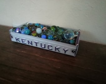 Rustic Kentucky License Plate Box - Storage Tray - Planter - Free Shipping - Treasure Box - Gift