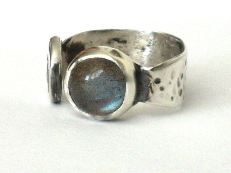 Silver Labradorite RingSterling Labradorite RingOpen | Etsy