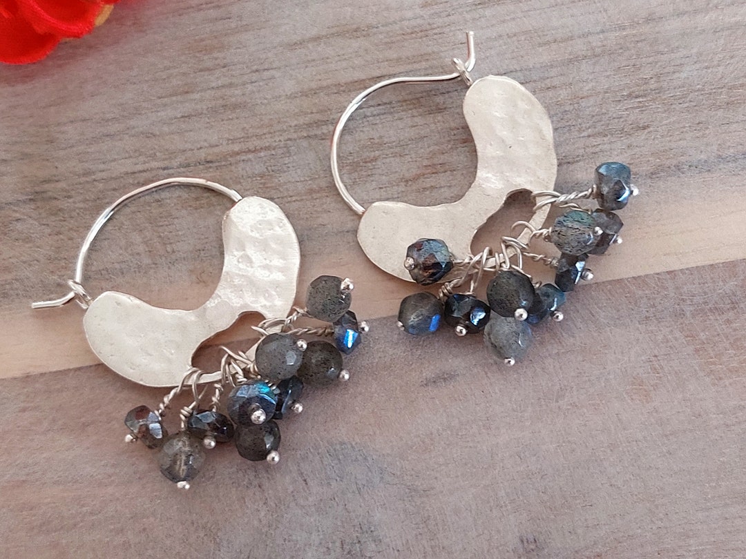 •CRY IF I WANT TO• labradorite + silver earrings