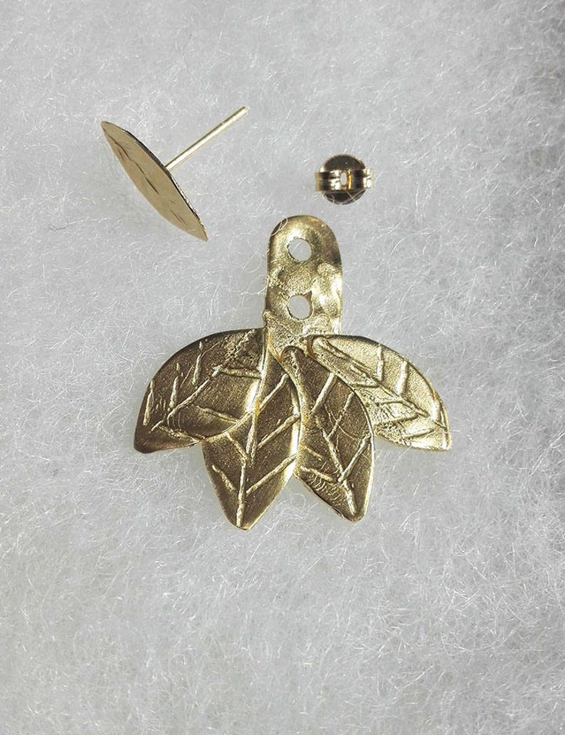 Ear Jacket Earrings Ear Jackets Gold Gold Jacket Earrings Etsy Israel