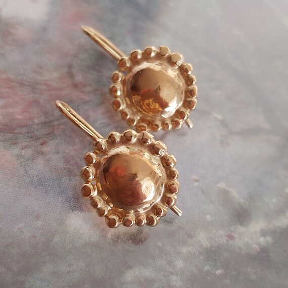 Gold Earrings Gold Dangle Earrings Gold Drop Earrings Small