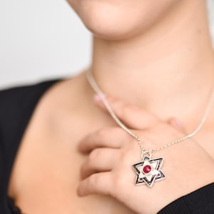 Star of David, Magen David Silver, Jewish Pendant, Israeli Necklace, Star Symbol, 925 Sterling Silver, Handmade in Israel, Gift for Her