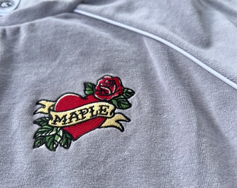 Maple Love - Women's Crop Velour Sweatshirt Maple syrup vermont