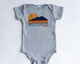 Burlington Vermont baby bodysuit baby shirt baby clothes