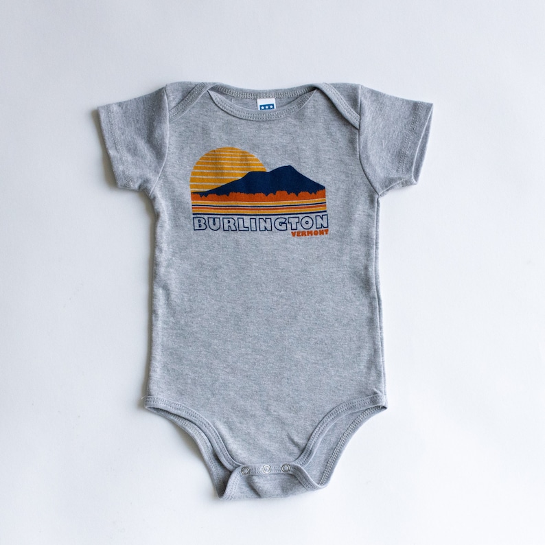 Burlington Vermont Baby Bodysuit Baby Shirt Baby Clothes Etsy