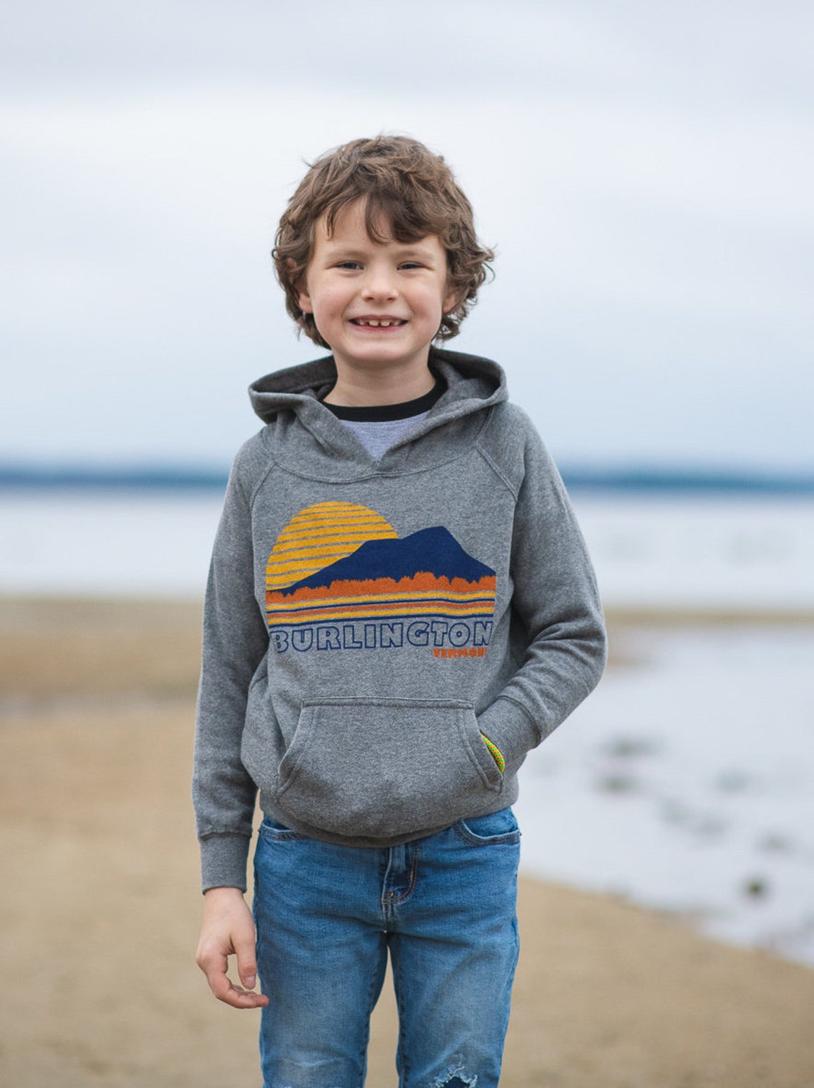 Burlington Sweatshirt for Kids Cozy vermont hoodie youth Etsy