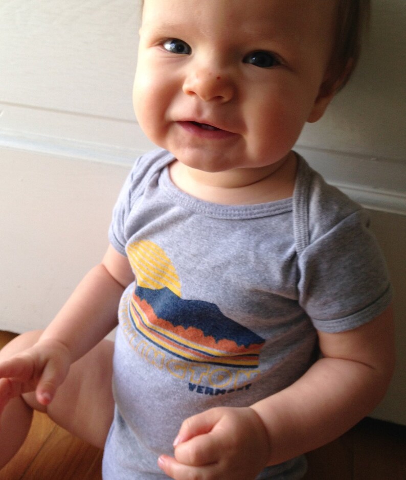 Burlington Vermont baby bodysuit baby shirt baby clothes Etsy