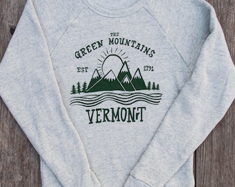 SALE XS only left - Green Mountain vermont crewneck GREY