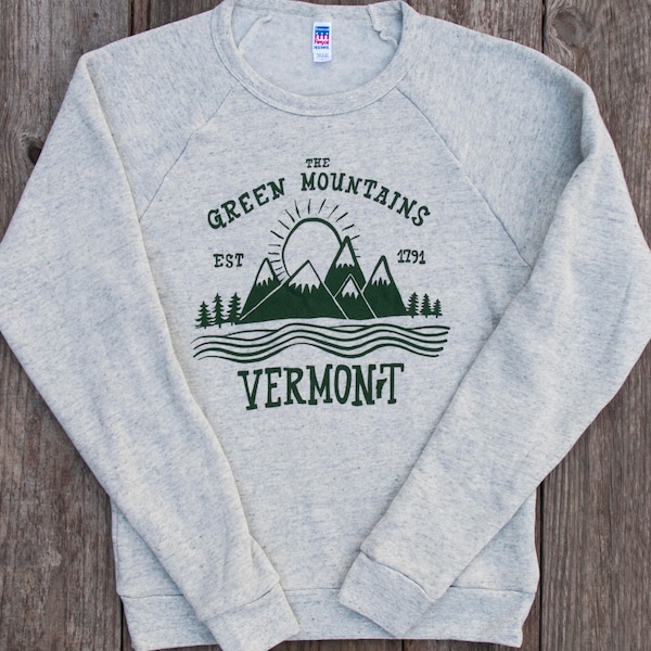 SALE XS only left - Green Mountain vermont crewneck GREY