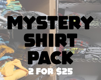 MYSTERY T-Shirt pack 2 for 25: soft shirts gift for him vermont made sale shirt