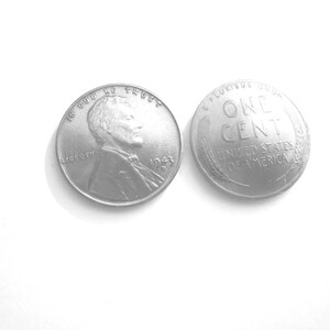 Antique WWII Steel Penny cuff links