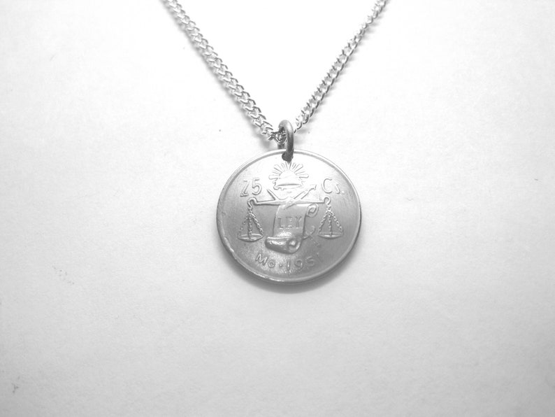 Silver Scales of Justice Necklace .300 Silver Etsy