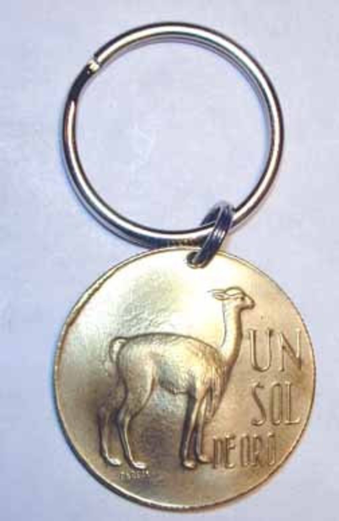Peru Llama Coin Key Ring-handmade in the USA - Etsy