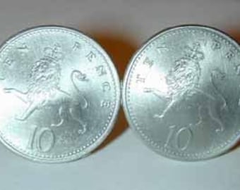 British Lion cuff links-for a Leo-handmade in the USA
