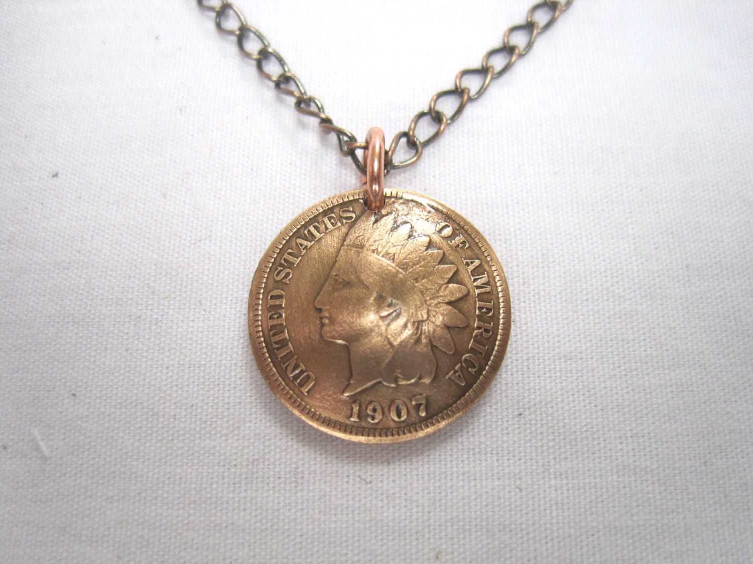 Unbranded | Jewelry | 91 Indian Head Penny Pendant Necklace Crystal