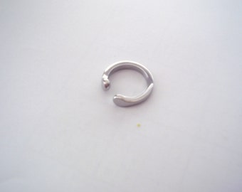 Stainless steel thumb ring- smooth and sturdy-size 9-free shipping