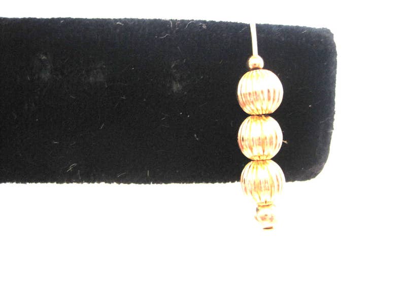 50 14 karat gold filled corrugated beads-3mm-50 beads 1420