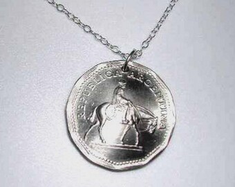 Argentina Cowboy coin necklace