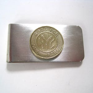 Vintage NY subway token money clip~memories!