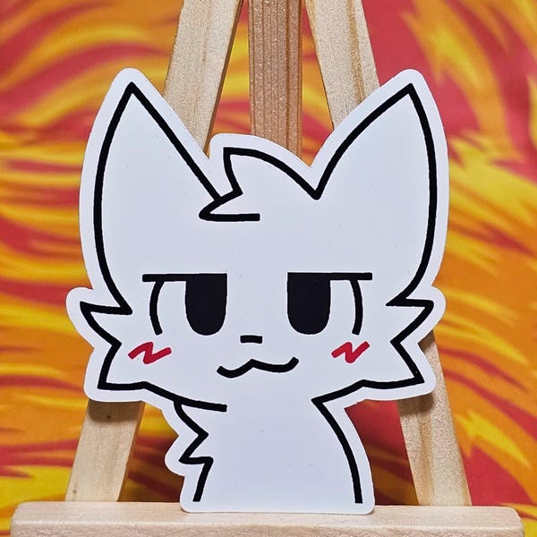Boykisser furry sticker