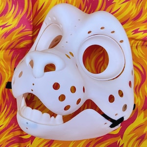 Cat feline fursuit Head base Set: Eyes, Moving jaw, Nose and Teeth