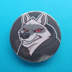 長ぐつをはいた猫のデスウルフの毛皮の45mmバッジ