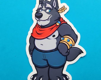 Amicus wolf furry sticker