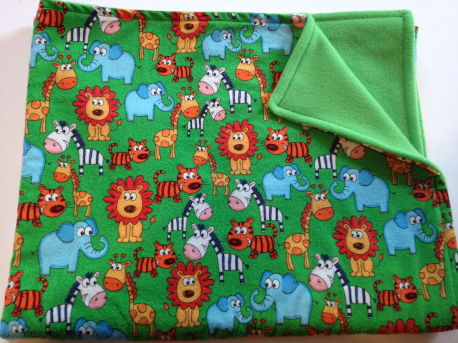 Baby Blanket Baby Zoo Animals Blanket Fleece Blanket Crib Etsy