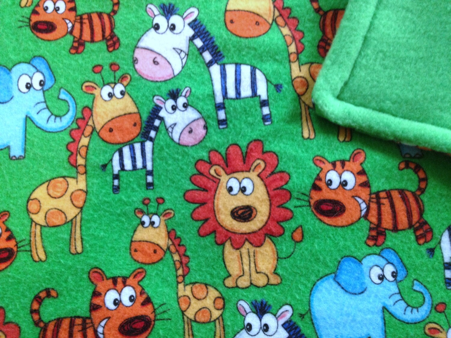 Baby Blanket Baby Zoo Animals Blanket Fleece Blanket Crib Etsy