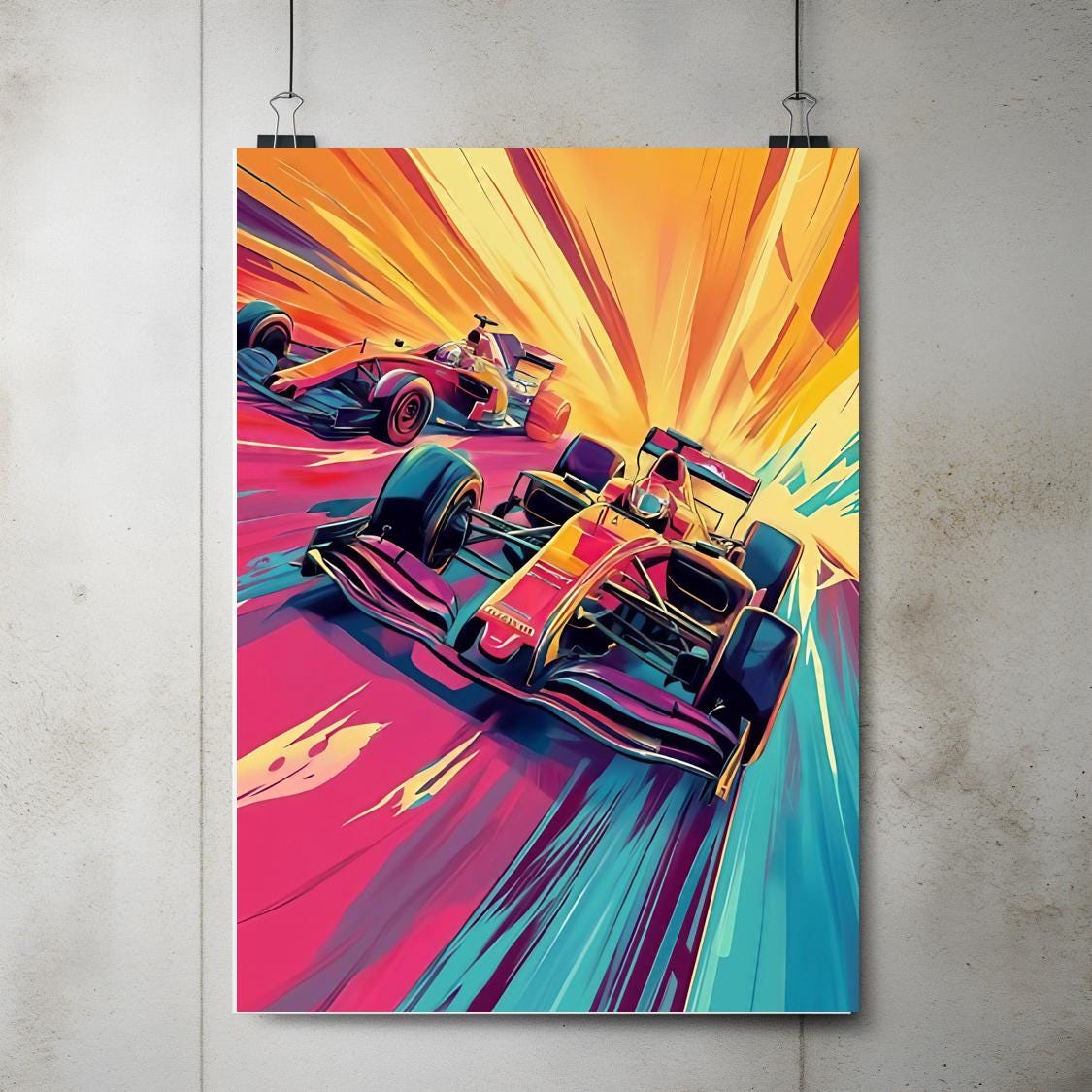 Formula One Car Racing Poster Formula 1 Car Poster Set, Automotive Racing Art (digital Download) - Etsy