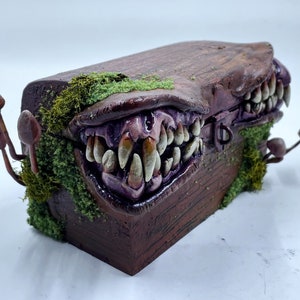 Moss Mimic Mushroom Mimic personalized jewelry box hand painted mimic box jewelry box hand sculpted and painted dice box mimic chest