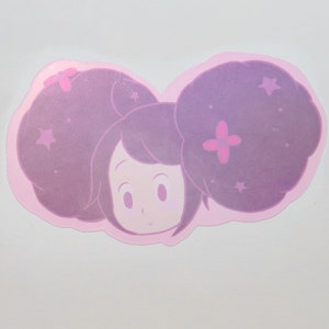 Bee and Puppycat Pastel Bee Head Vinyl Sticker 3”