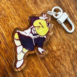 Smiling Friends Adult Swim Magical Maid Charlie Keychain 2.5&quot; Bag Charm