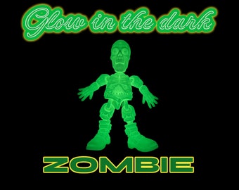 Articulated Glow in the Dark Zombie | 3D Printed Zombie Toy