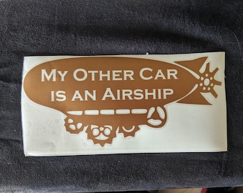 My Other Car is an Airship Vinyl Decal