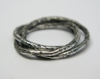 Sterling Silver Vine Rolling Ring