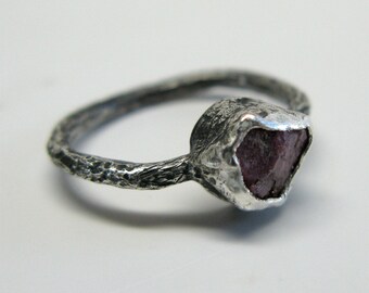 Rough Hewn Ruby Ring