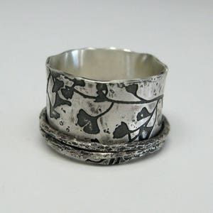 Sterling Silver Ginkgo Branch Spinner image 1